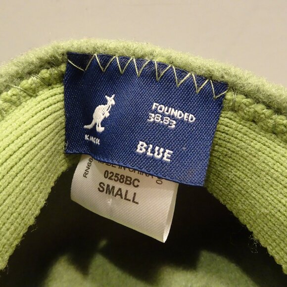 Authentic Mens KANGOL 504 100% Wool 0258BC Cap Size SMALL Light Green Driving - Picture 6 of 6